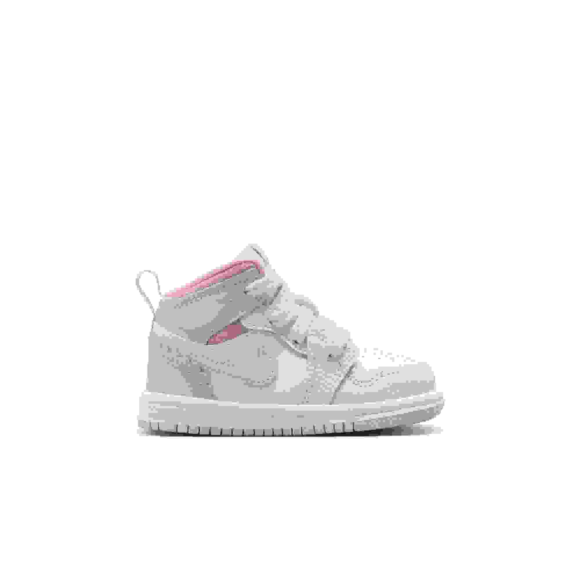Jordan 1 Mid SE Toddler Girls' "Half Blue/Pale Ivory/White" Shoe